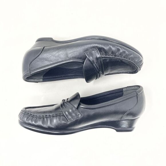 SAS Easier Slip On Black Loafer Tripad Comfort Women's Size 6.5 Moccasin - Picture 5 of 10